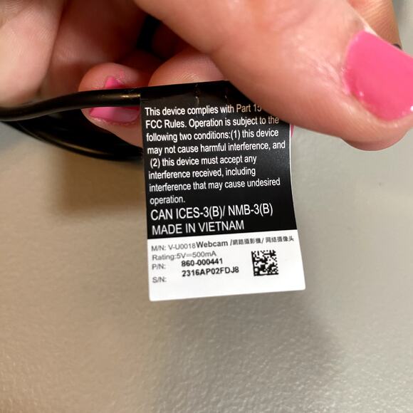 Logitech HD Webcam 720p logi V-U0018 Built In Microphone USB Computer Camera - Picture 7 of 8